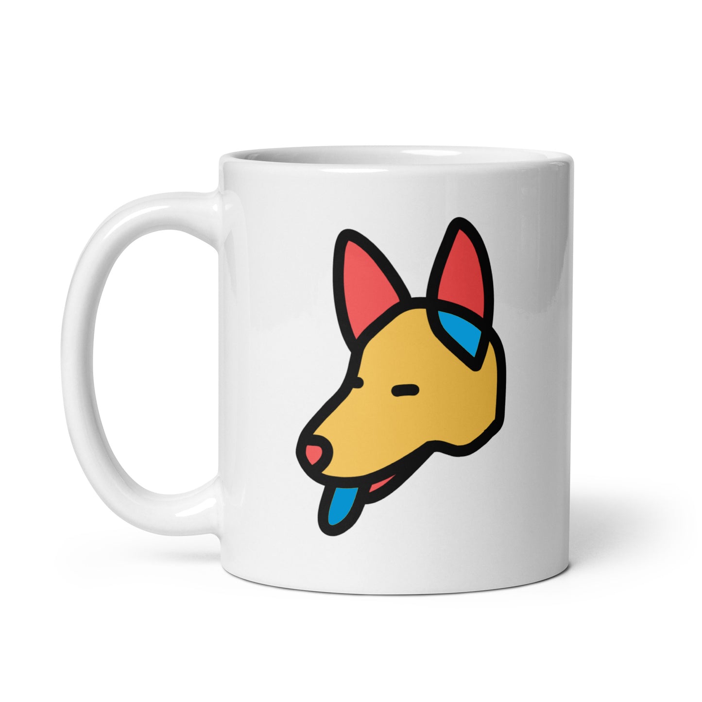 Pop-Art German Shep v1, with Custom Name, Coffee Mug