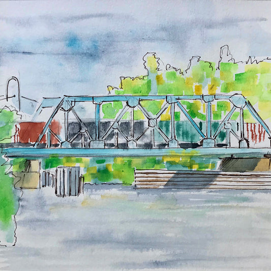 Train Bridge to Nicollet Island