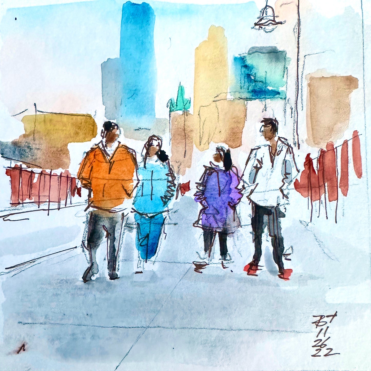 Two Couples on the Stone Arch, custom,11.26.22