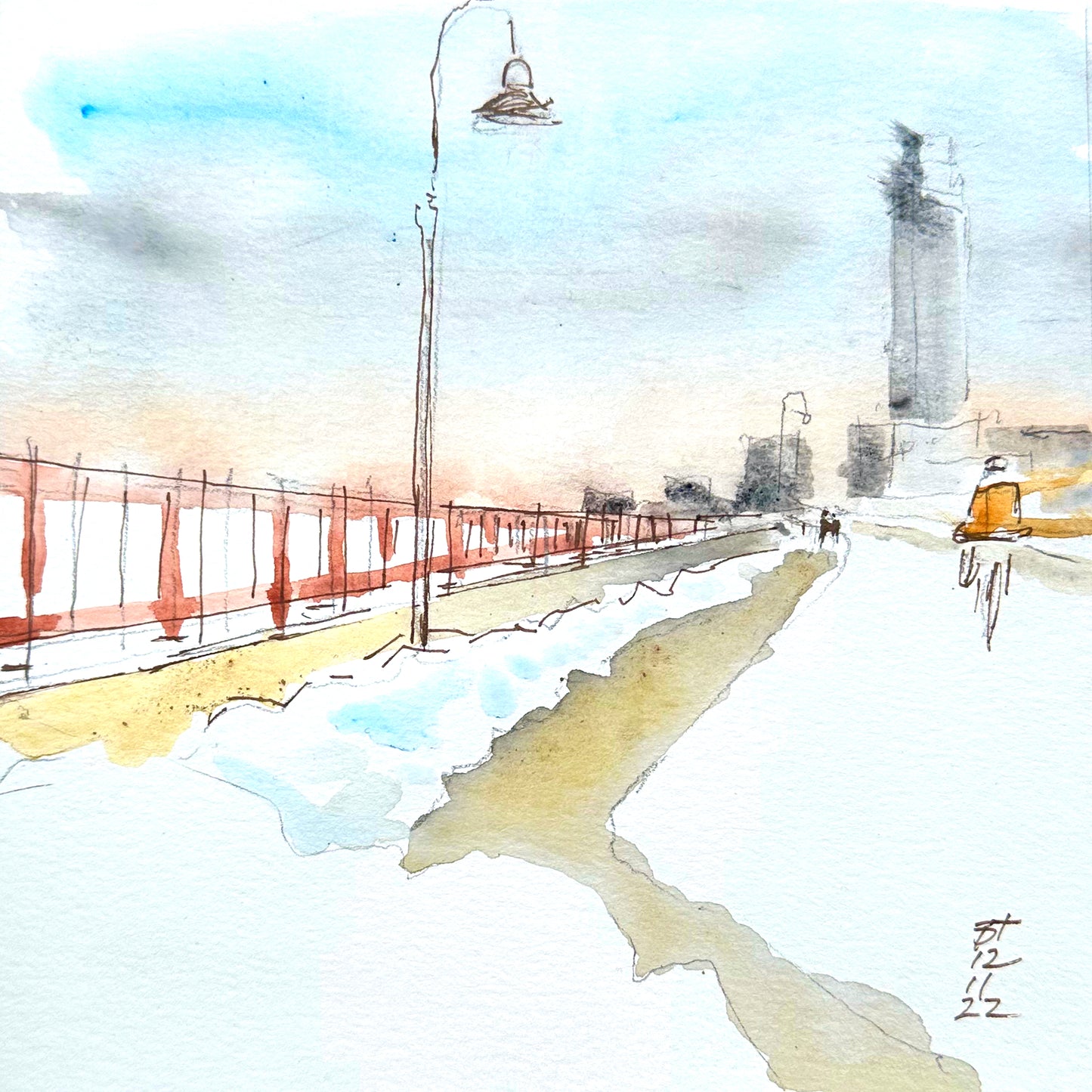 Snow on the Stone Arch
