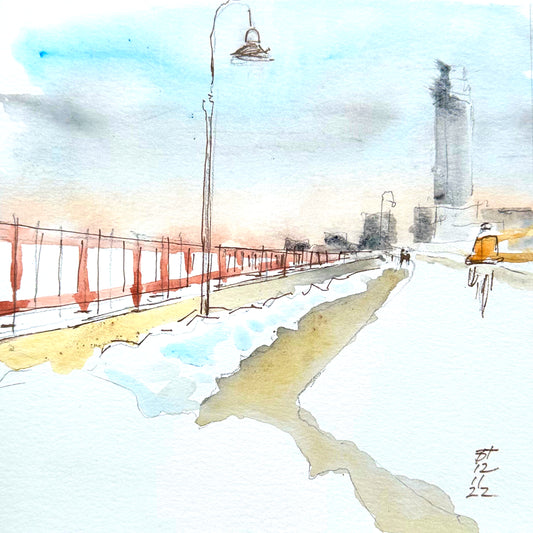 Snow on the Stone Arch
