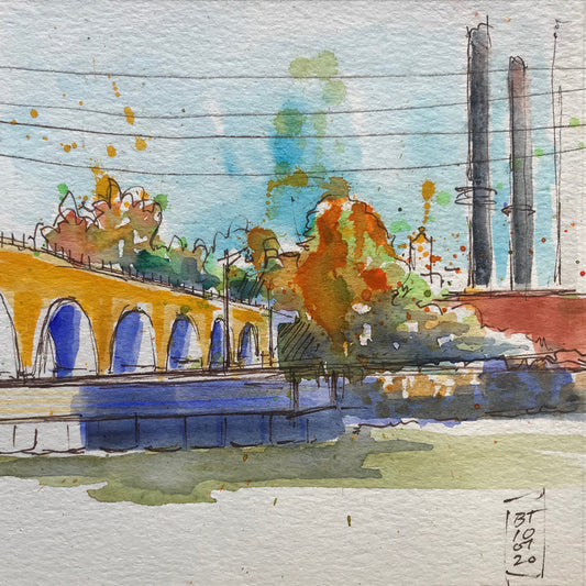 Stone Arch Bridge and Power Plant 10.07.20