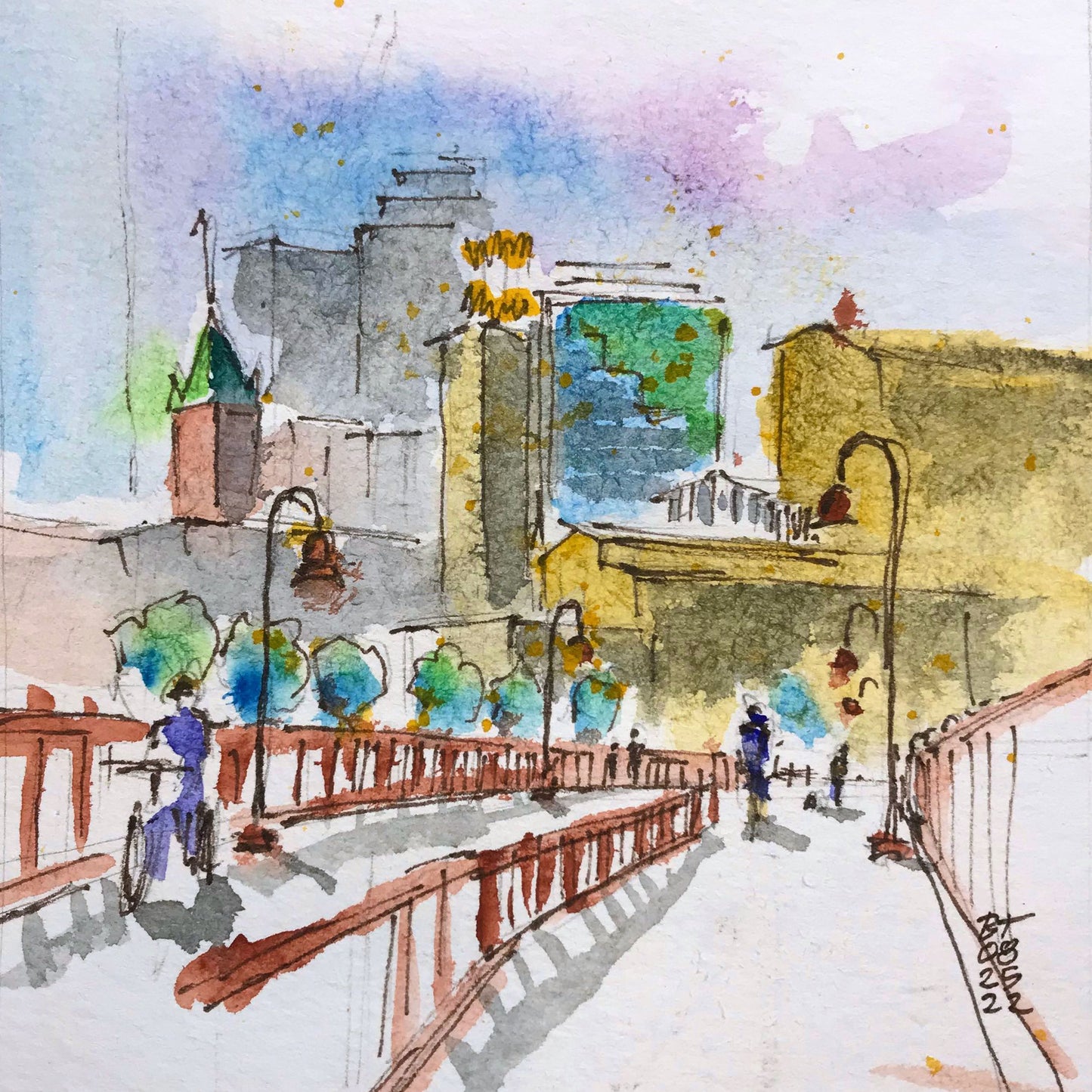 Minneapolis Skyline from Stone Arch, 08.25.22