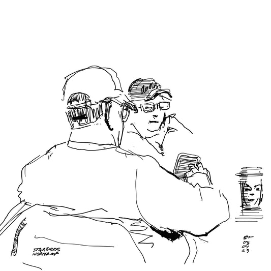 Starbucks patrons, Northloop Mpls