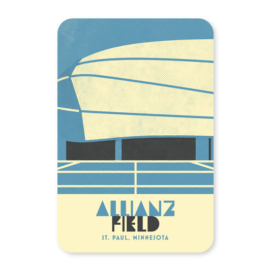 Allianz Field, Minneapolis, Minnesota, Minimalist Art Postcard