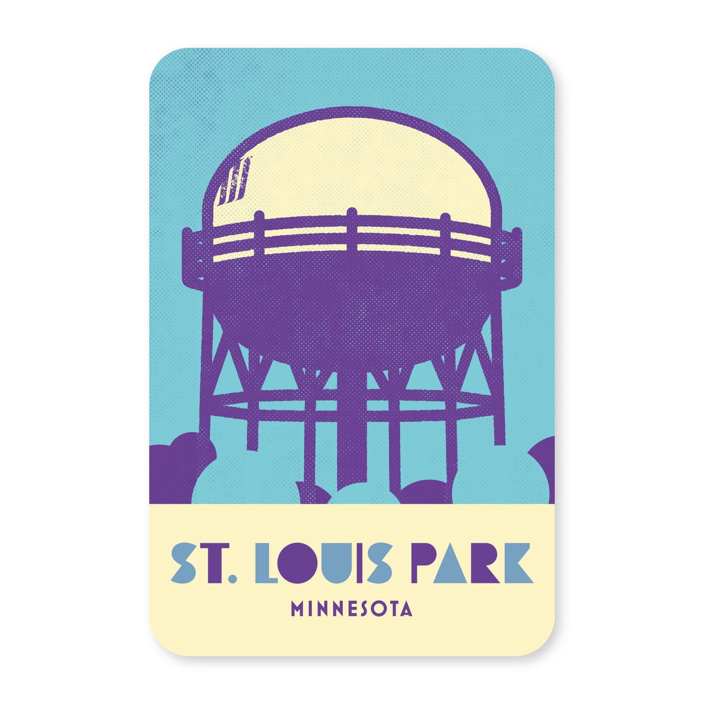 St. Louis Park, Minnesota, Minimalist Art Postcard
