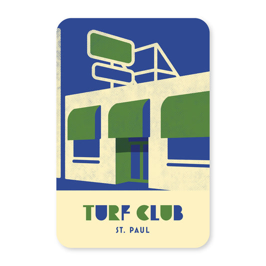 Turf Club, Minneapolis, Minnesota, Minimalist Art Postcard
