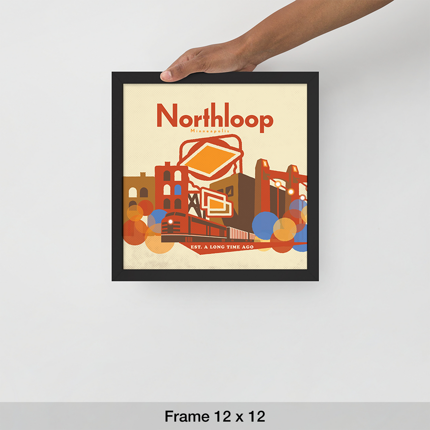Northloop Minneapolis Retro, Minimalist Art
