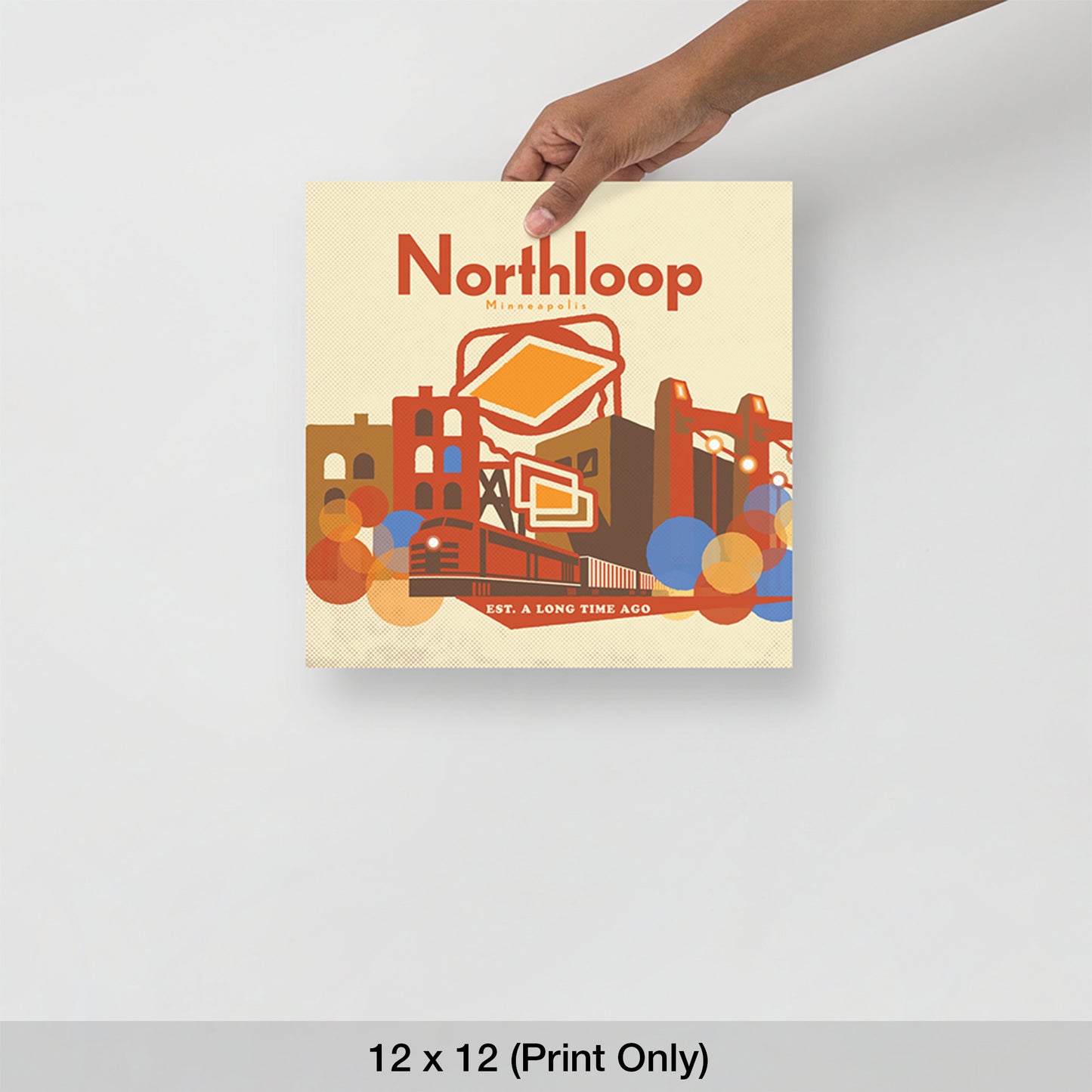 Northloop Minneapolis Retro, Minimalist Art
