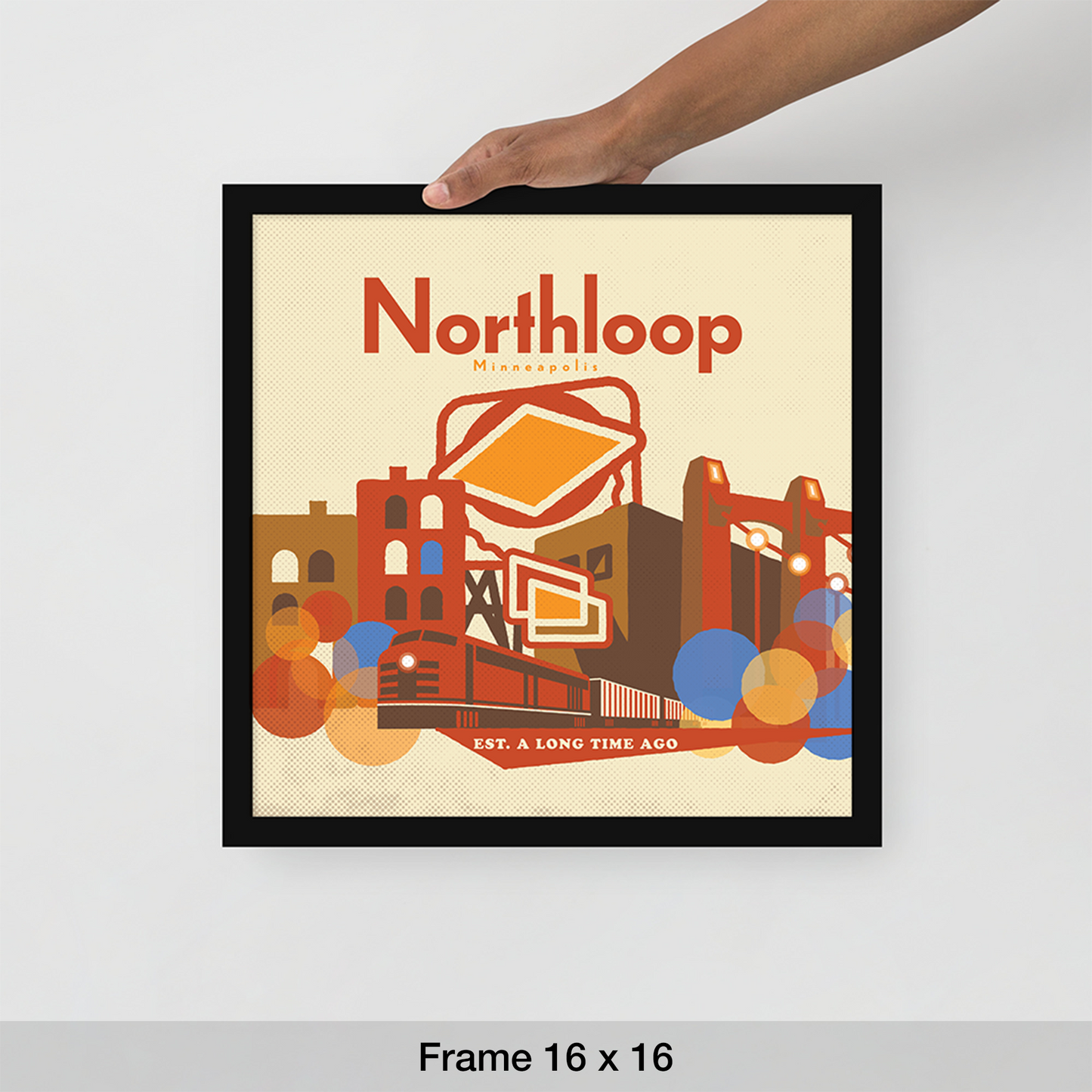 Northloop Minneapolis Retro, Minimalist Art