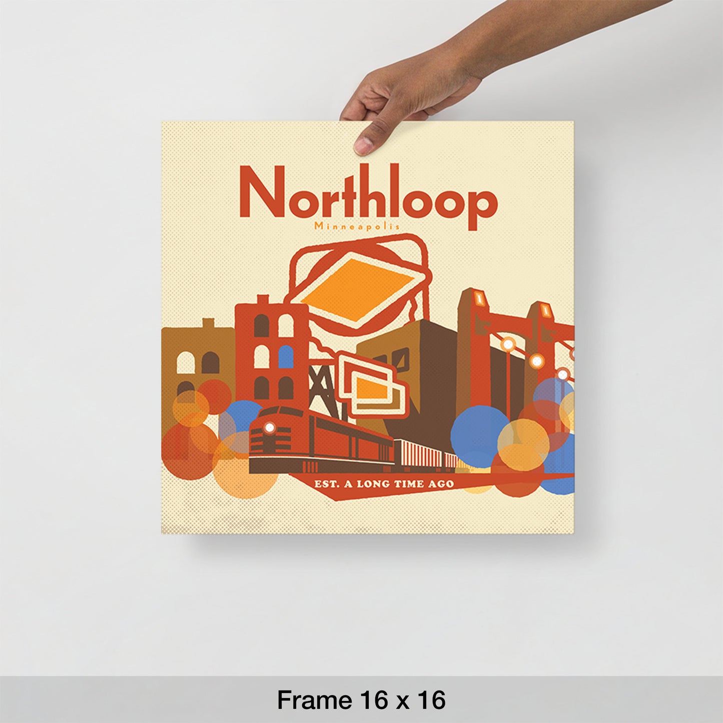 Northloop Minneapolis Retro, Minimalist Art