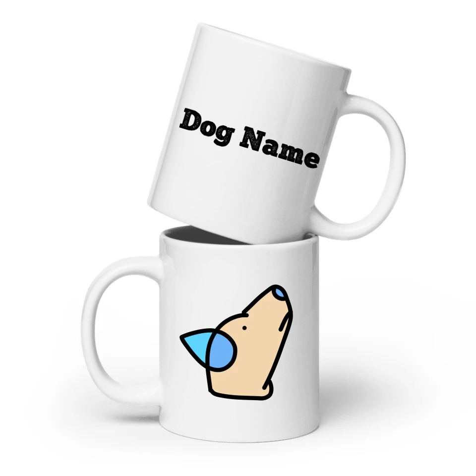 German Shepard Begging Custom Pop-Art Mug