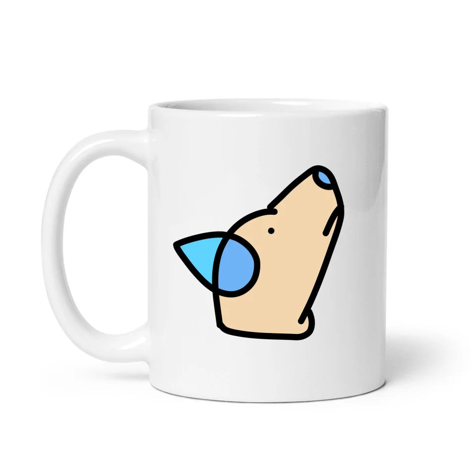 German Shepard Begging Custom Pop-Art Mug