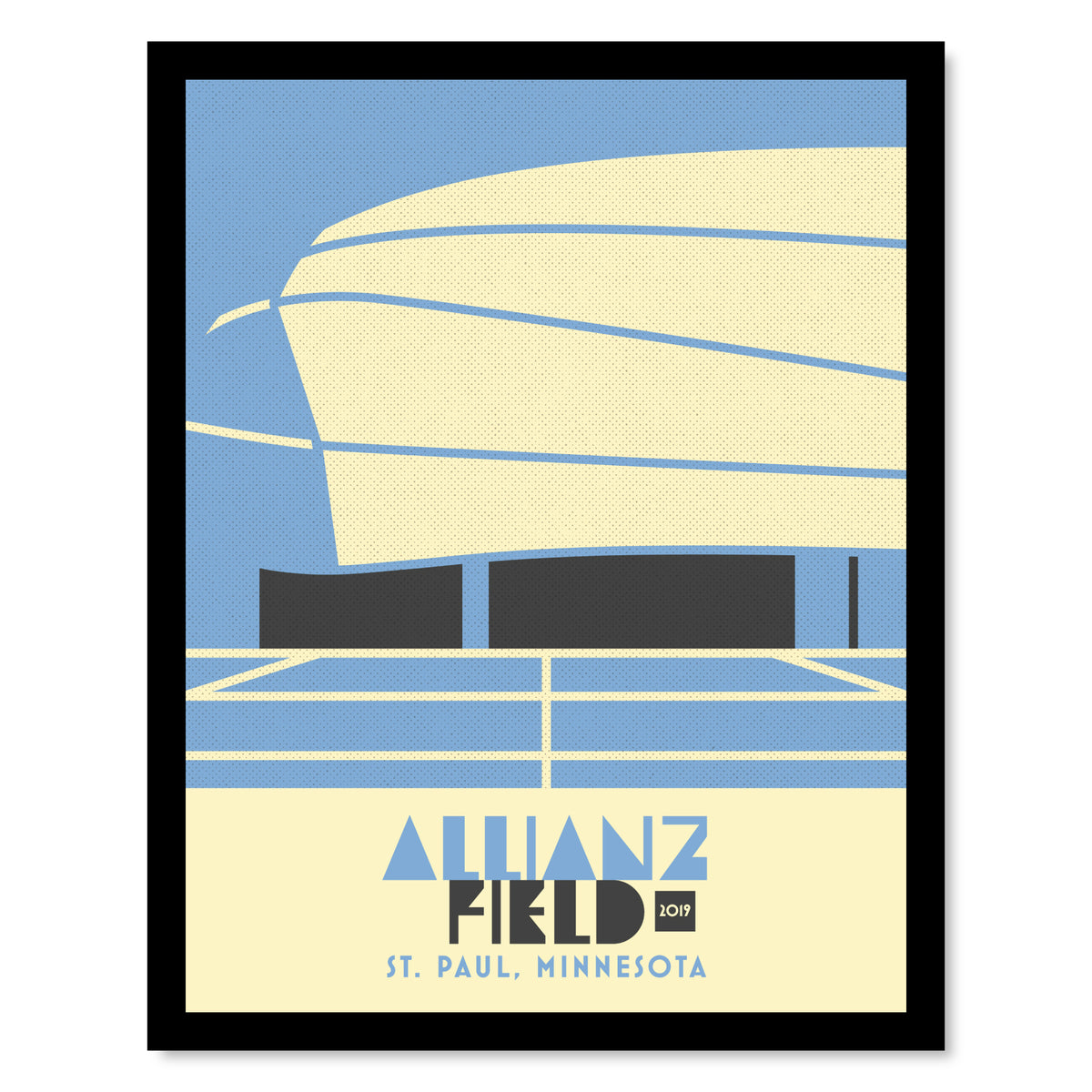 The 5 Majors, Minnesota Sports Facilities, Set of 5, Framed