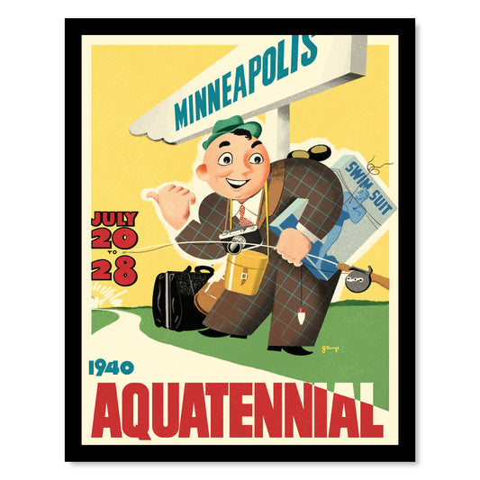 Minneapolis Aquatennial 1940, Re-creation of Poster Art