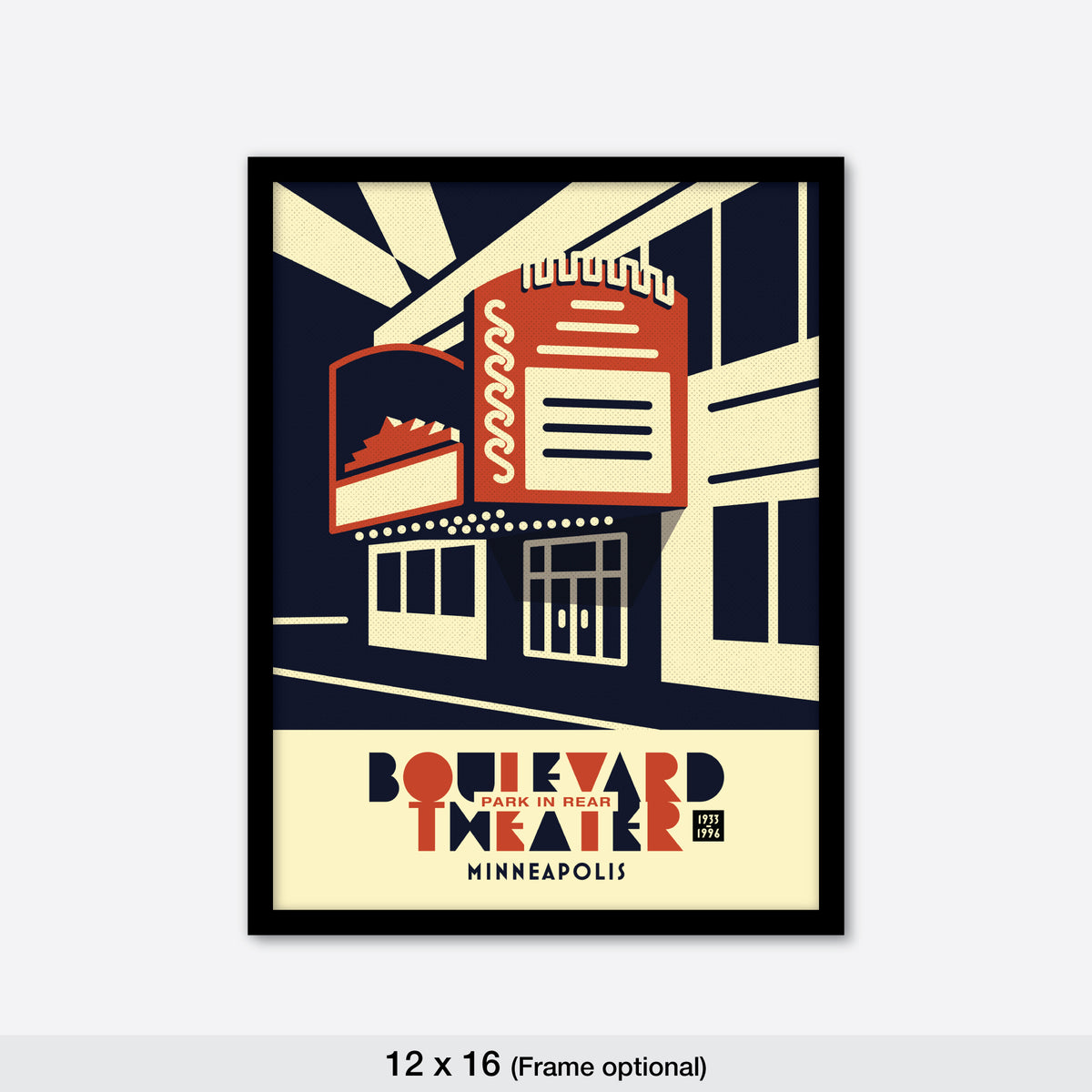 Boulevard Theater, Minneapolis, Minnesota, Minimalist Art