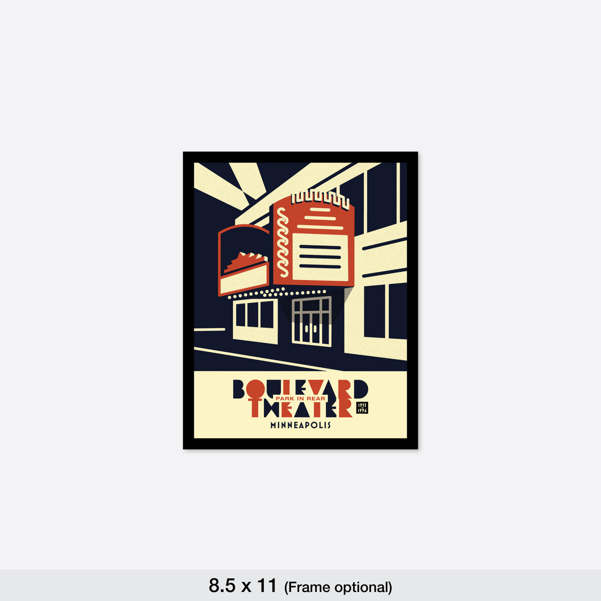 Boulevard Theater, Minneapolis, Minnesota, Minimalist Art
