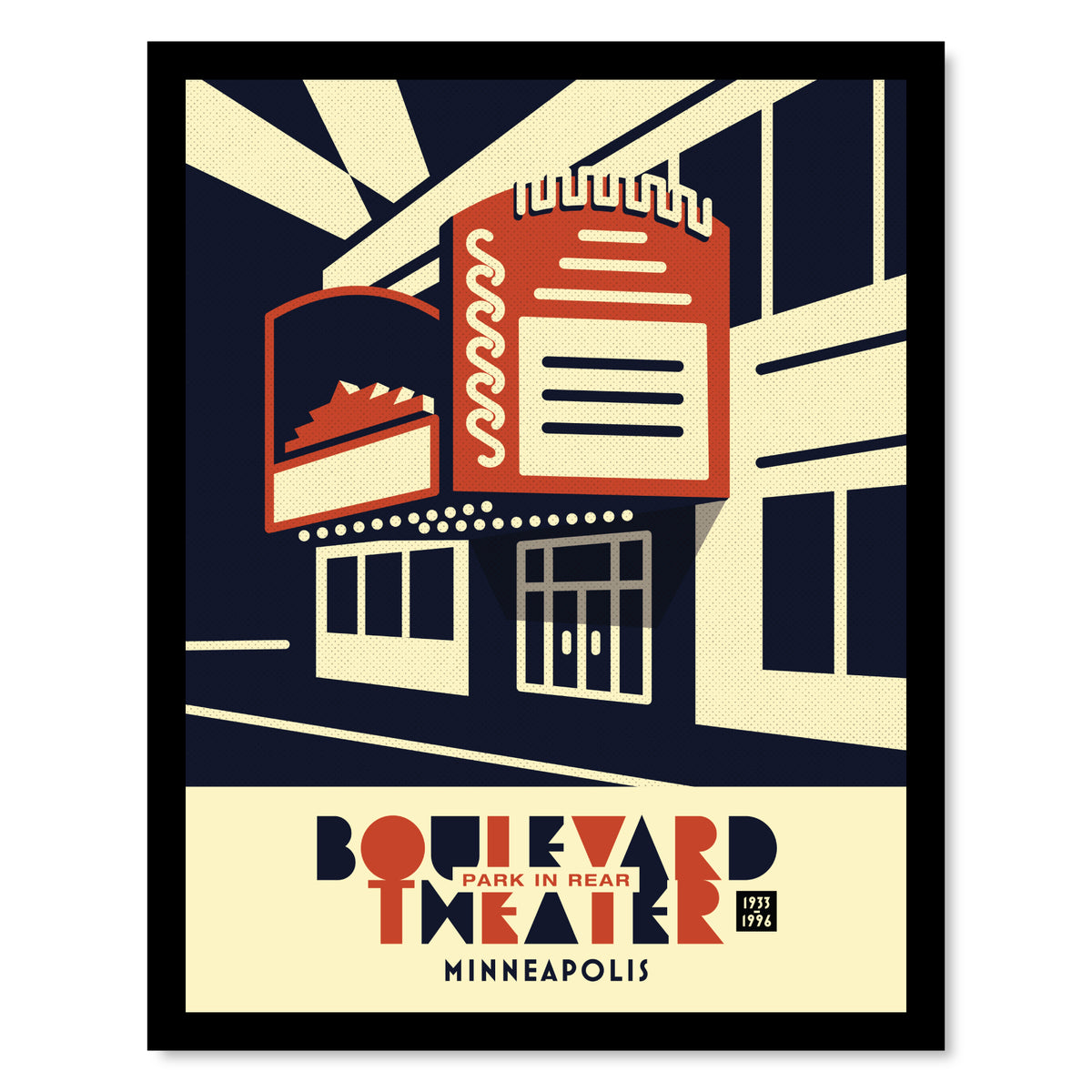 Boulevard Theater, Minneapolis, Minnesota, Minimalist Art