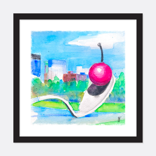 Cherry Spoon Bridge, Walker Art Center, Minneapolis, Print