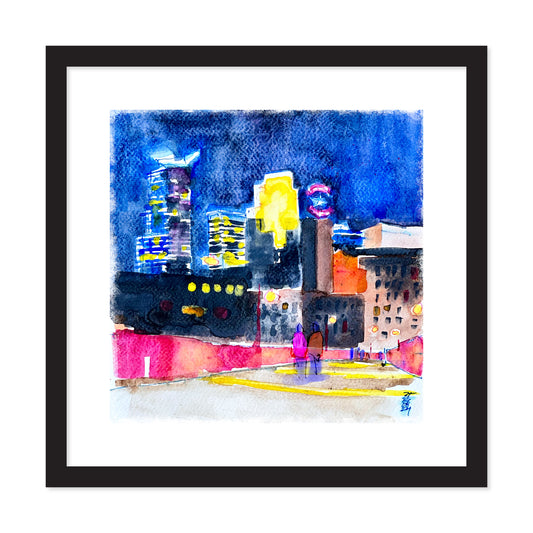 Minneapolis Skyline at Night, Print