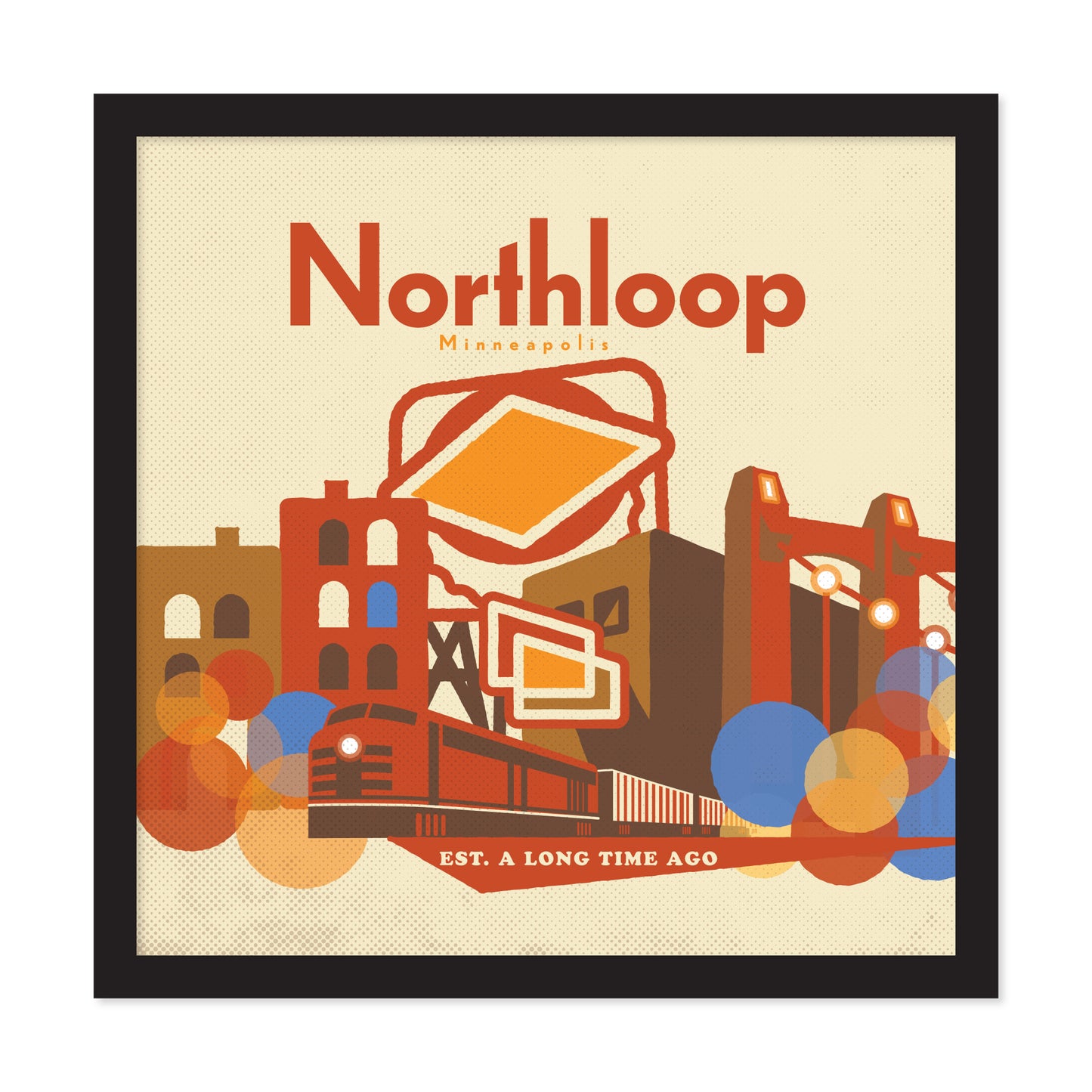 Northloop Minneapolis Retro, Minimalist Art
