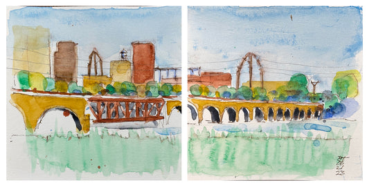 Stone Arch Bridge (Diptych), 06.21.23