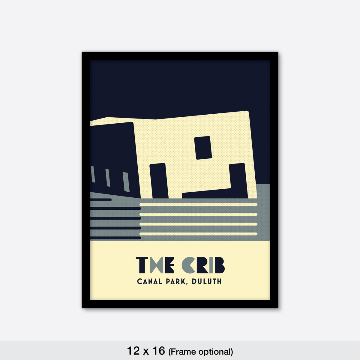 The "Crib", Canal Park, Duluth, Minnesota, Minimalist Art, Poster