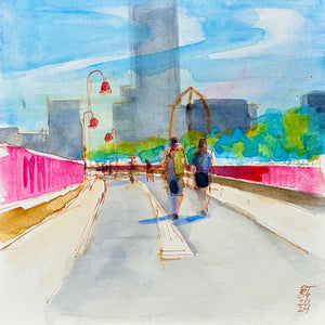 People on the Stone Arch Bridge, 9.20.24