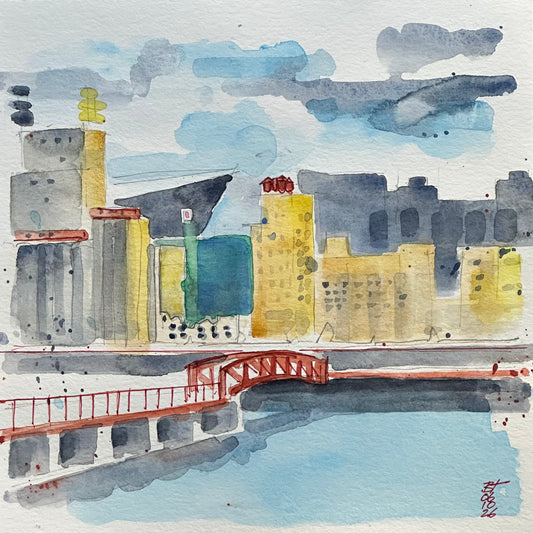 Mill ruins and Minneapolis skyline, 06.10.26