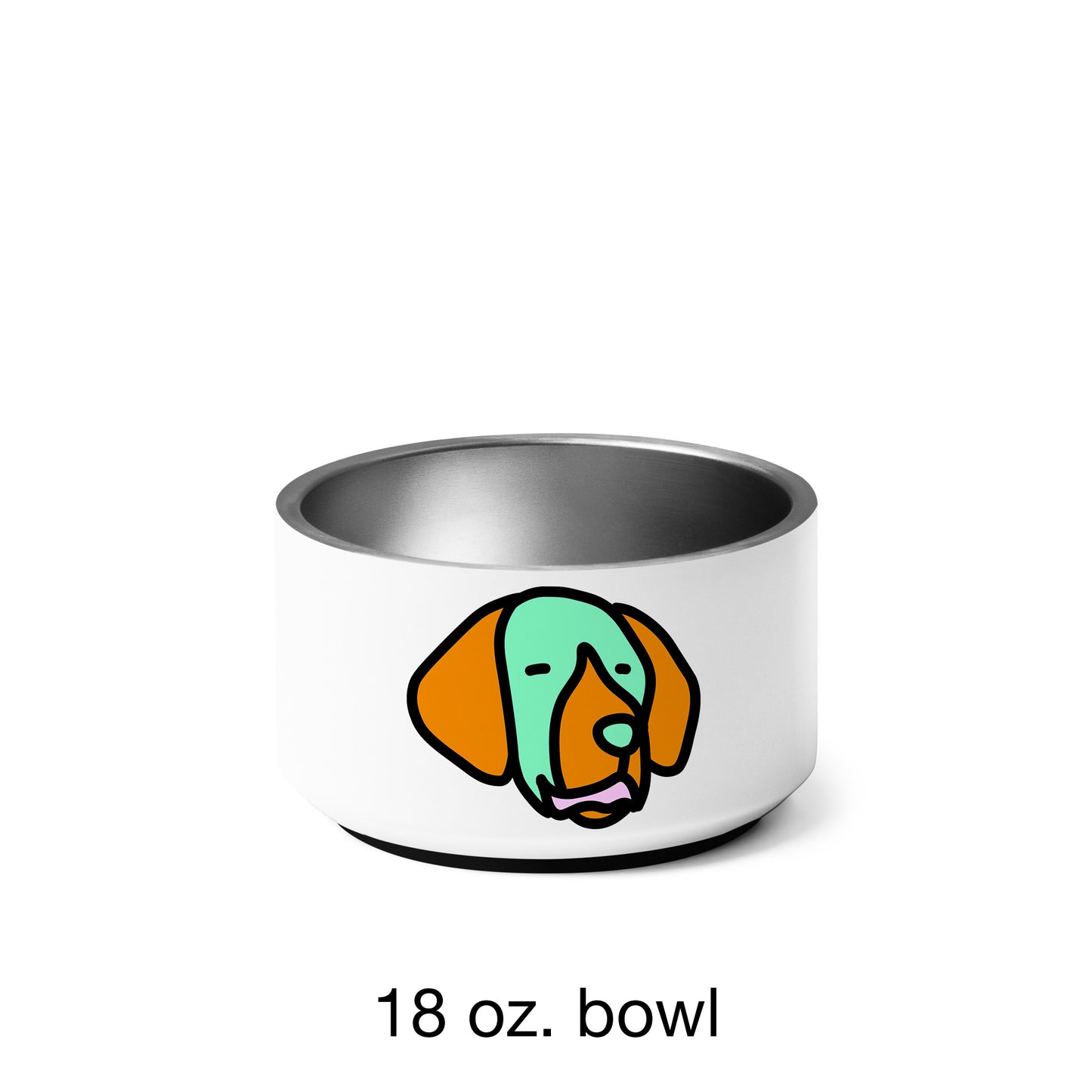 Pop-Art Golden Retriever, with Custom Name, Bowl