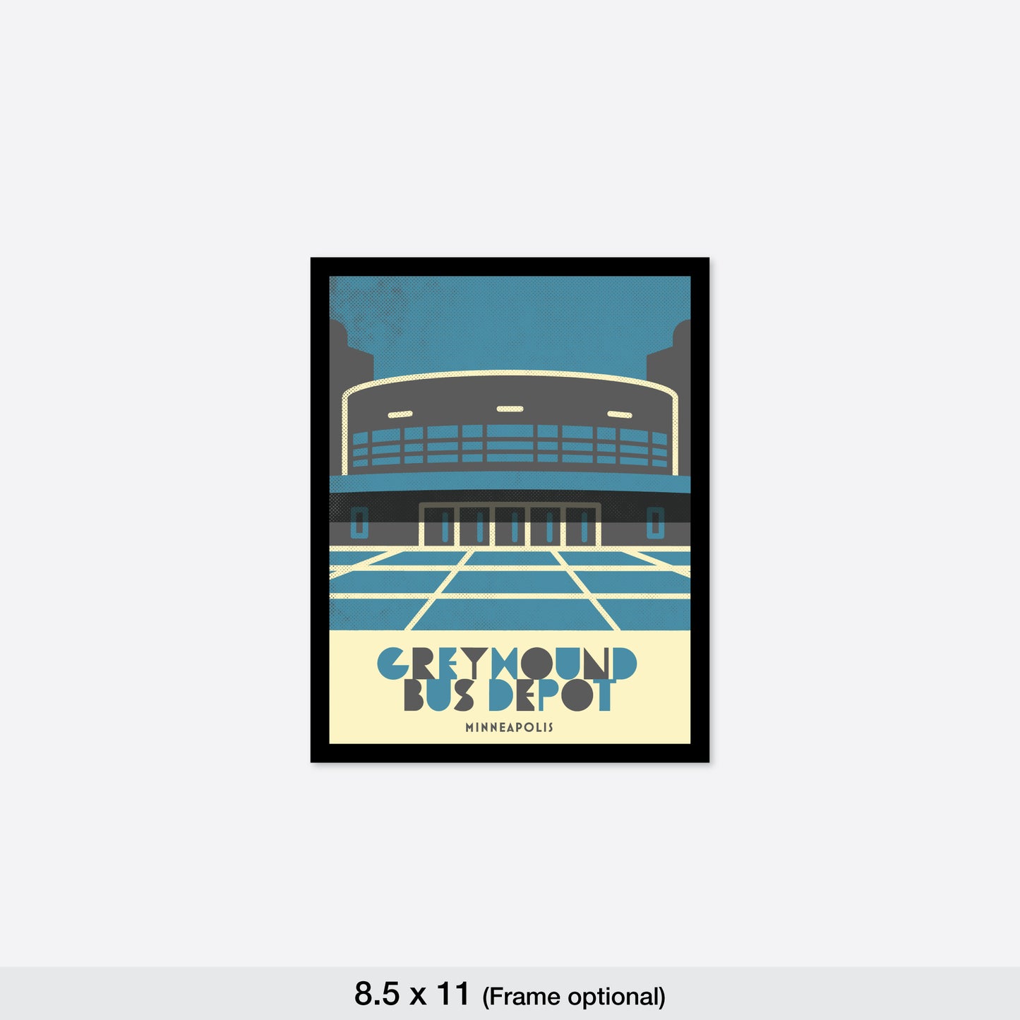 Greyhound Bus Depot, Minnesota, Minimalist Art