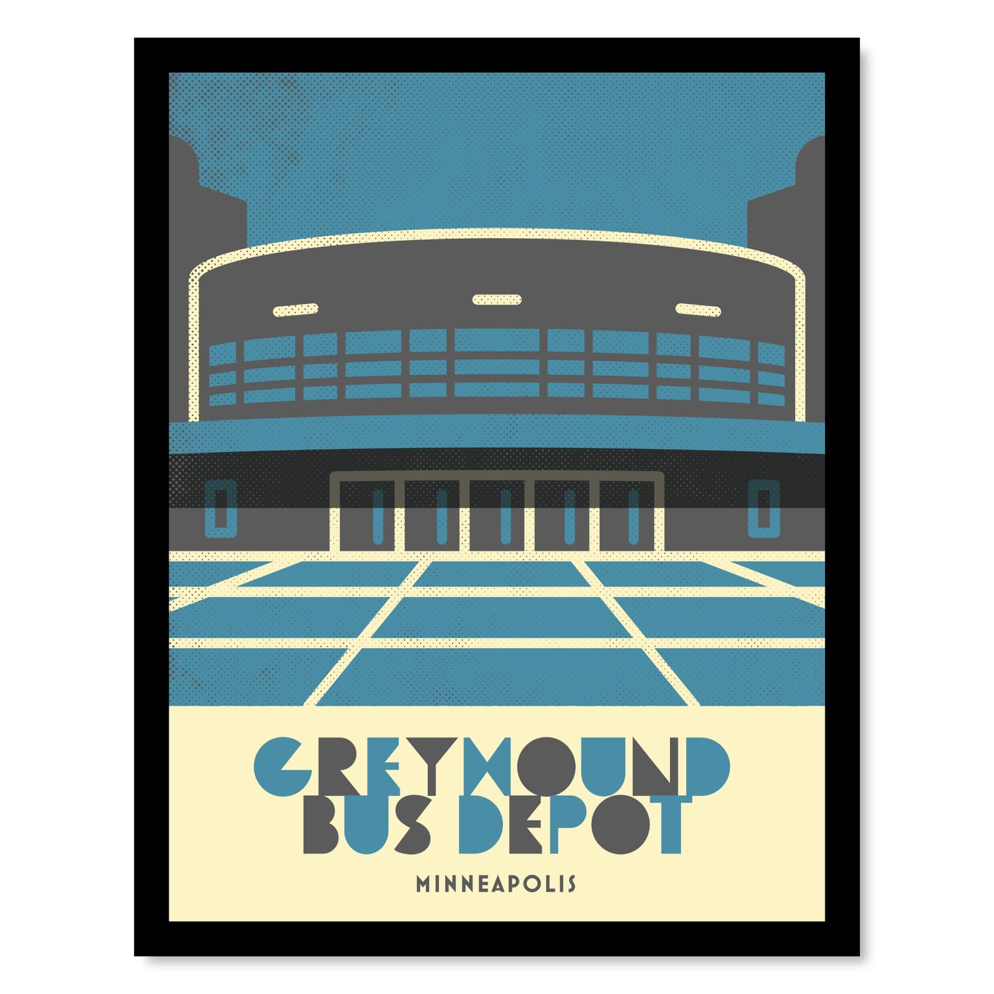 Greyhound Bus Depot, Minnesota, Minimalist Art