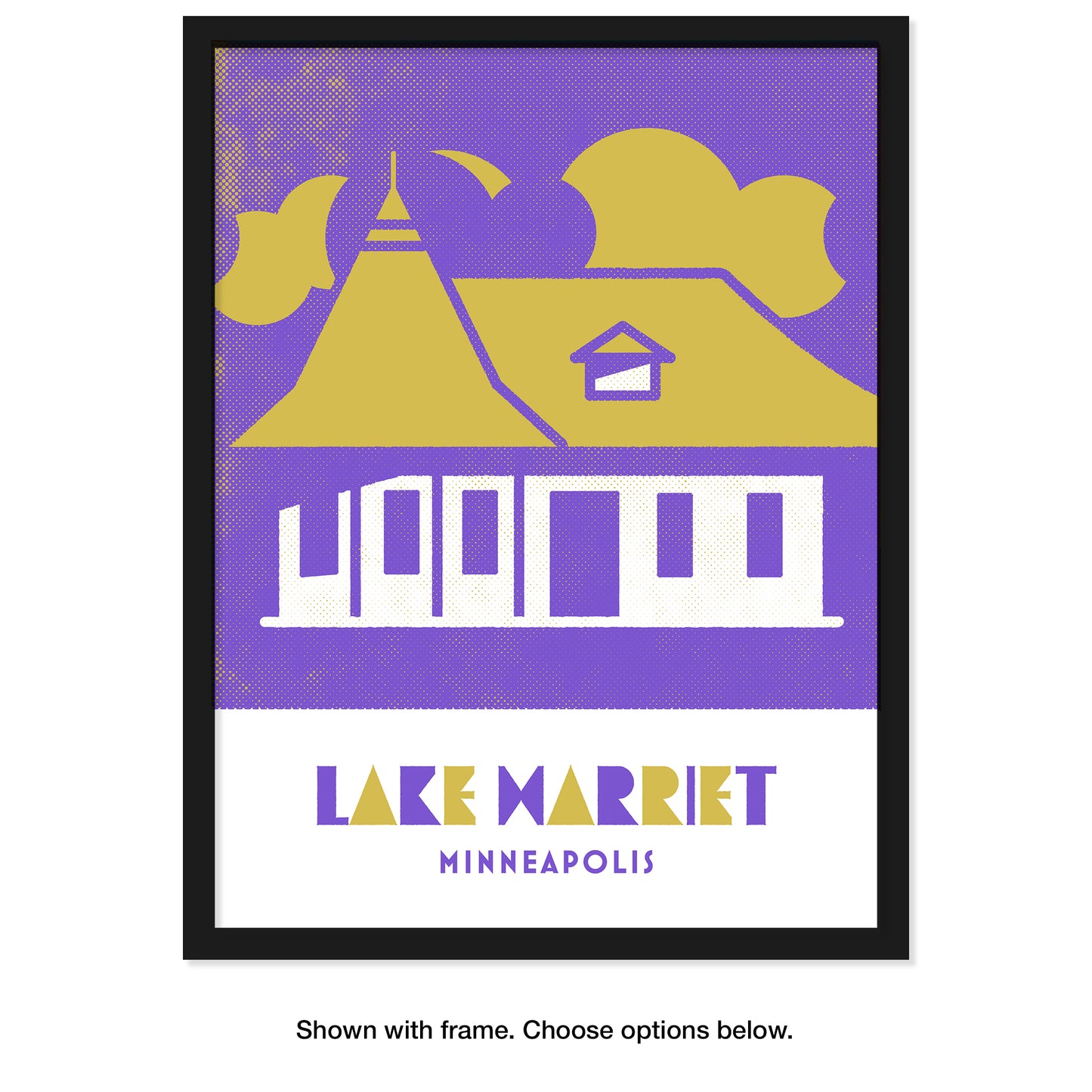 Lake Harriet, Minneapolis, Minnesota, Minimalist Art, Poster Print