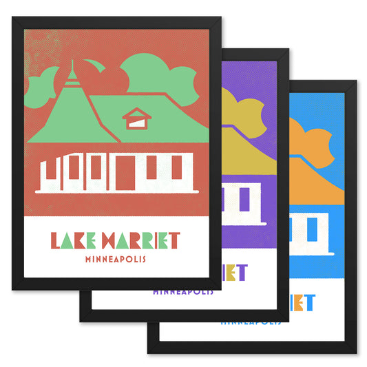 Lake Harriet, Minneapolis, Minnesota, Minimalist Art, Poster Print