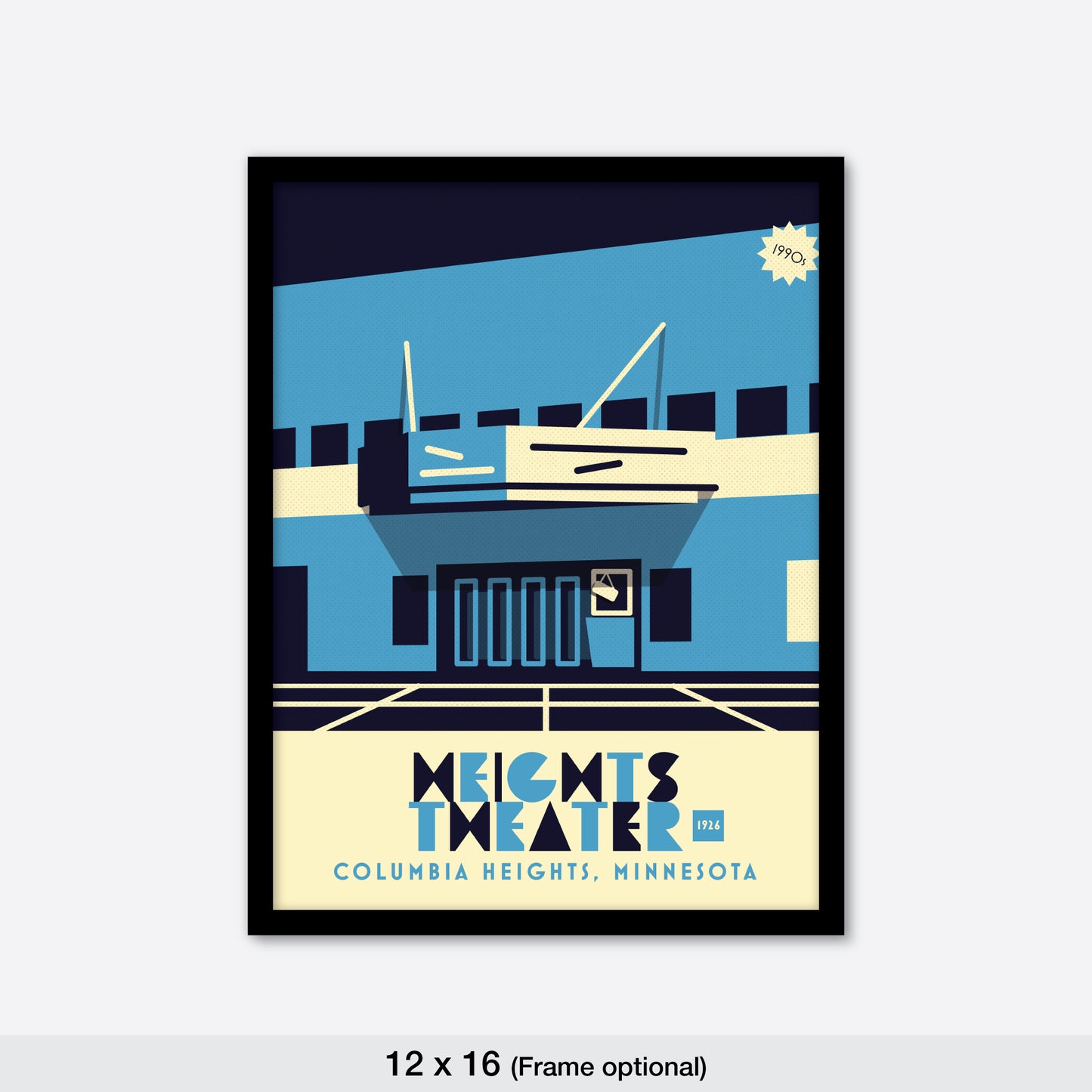 Heights Theater, Columbia Heights, 1990s, Minnesota, Minimalist Art