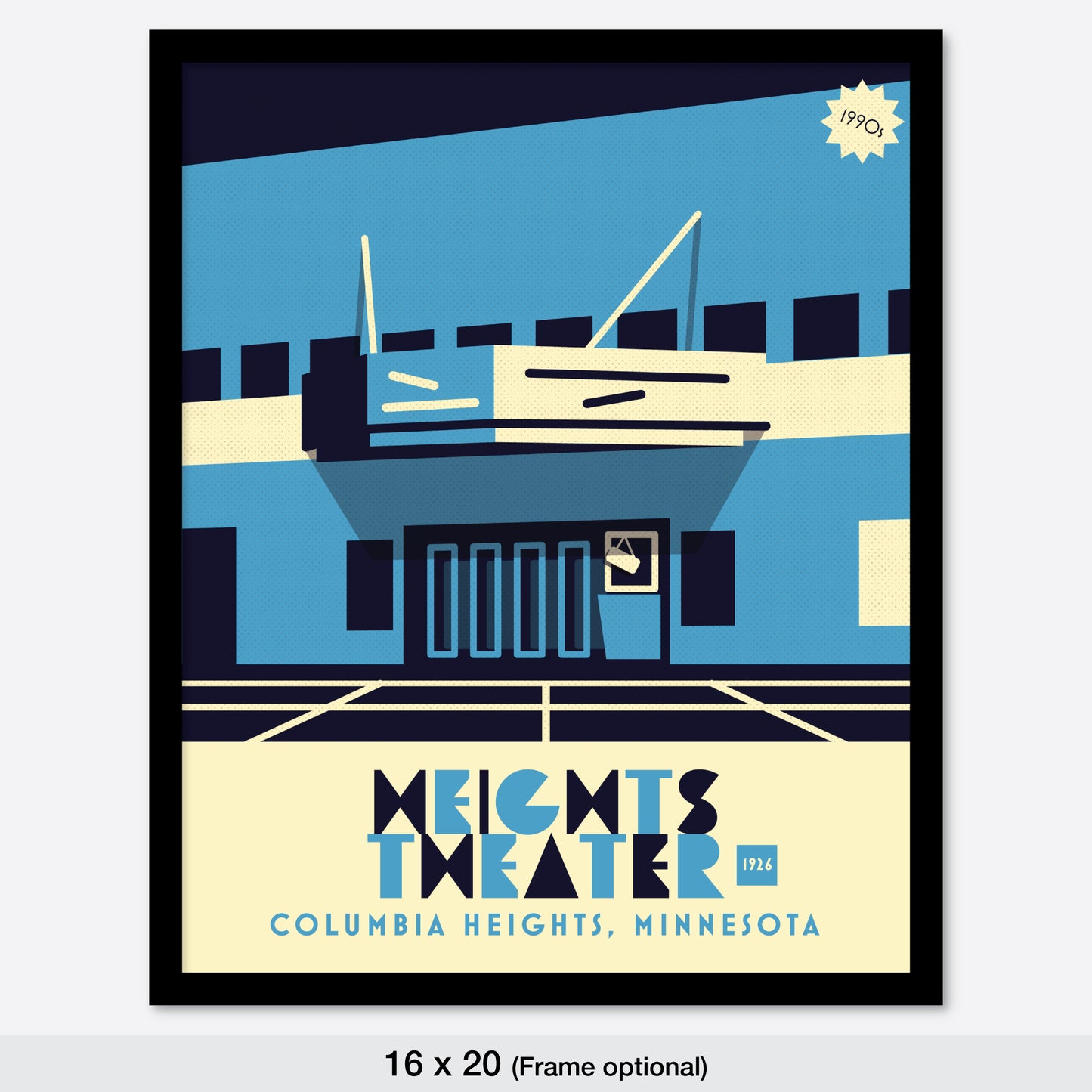 Heights Theater, Columbia Heights, 1990s, Minnesota, Minimalist Art