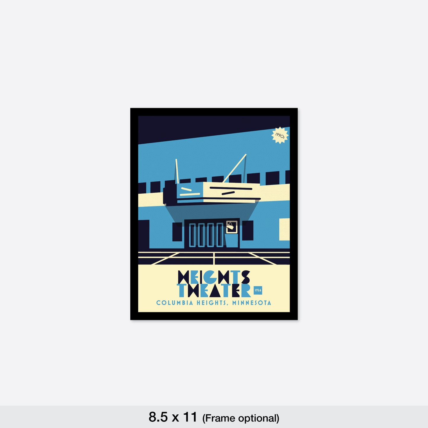 Heights Theater, Columbia Heights, 1990s, Minnesota, Minimalist Art