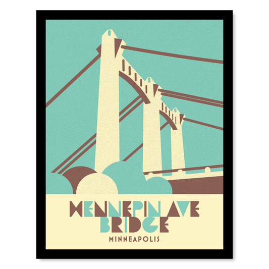 Hennepin Avenue Bridge, Minneapolis, Minnesota, Minimalist Art