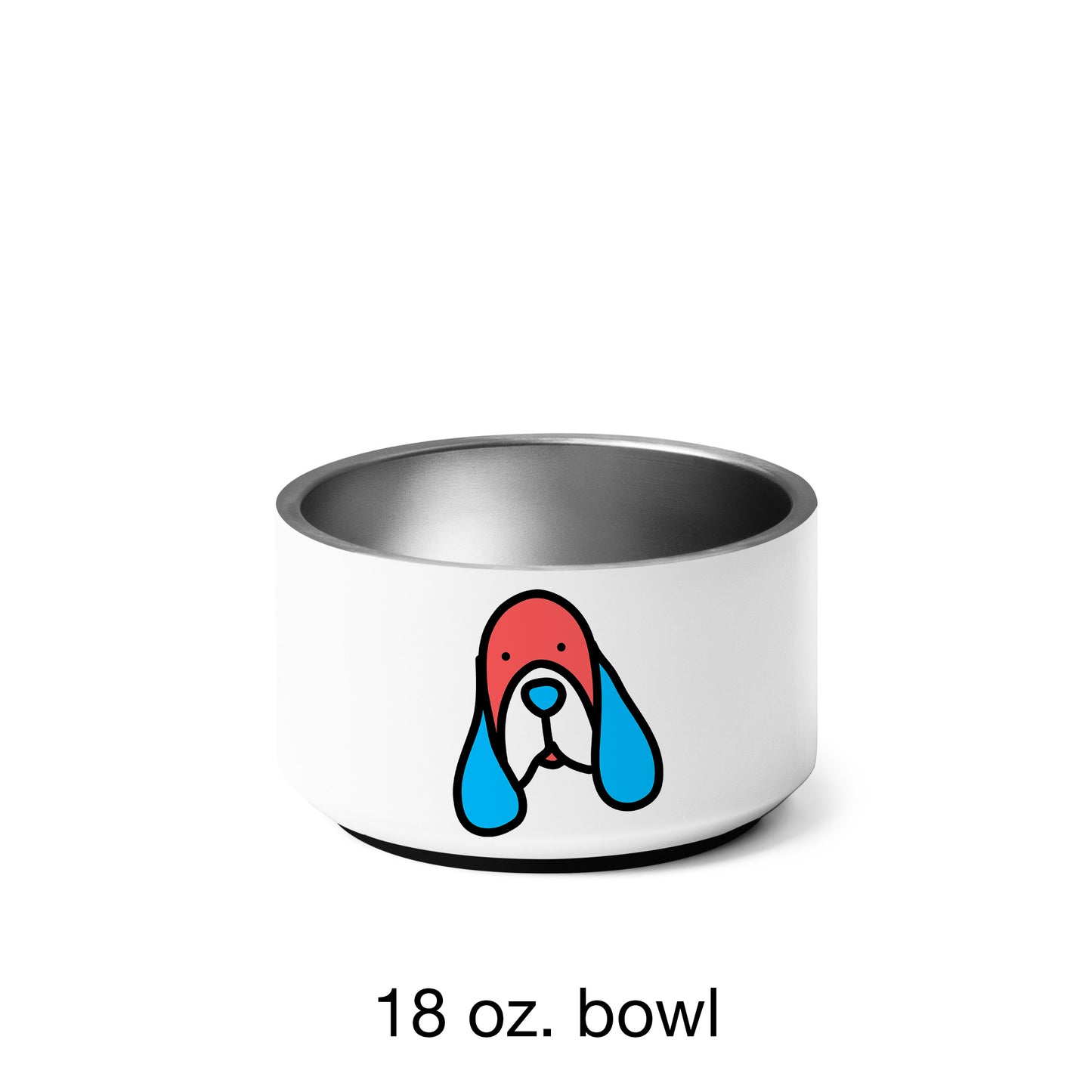 Pop-Art Hound, with Custom Name, Bowl