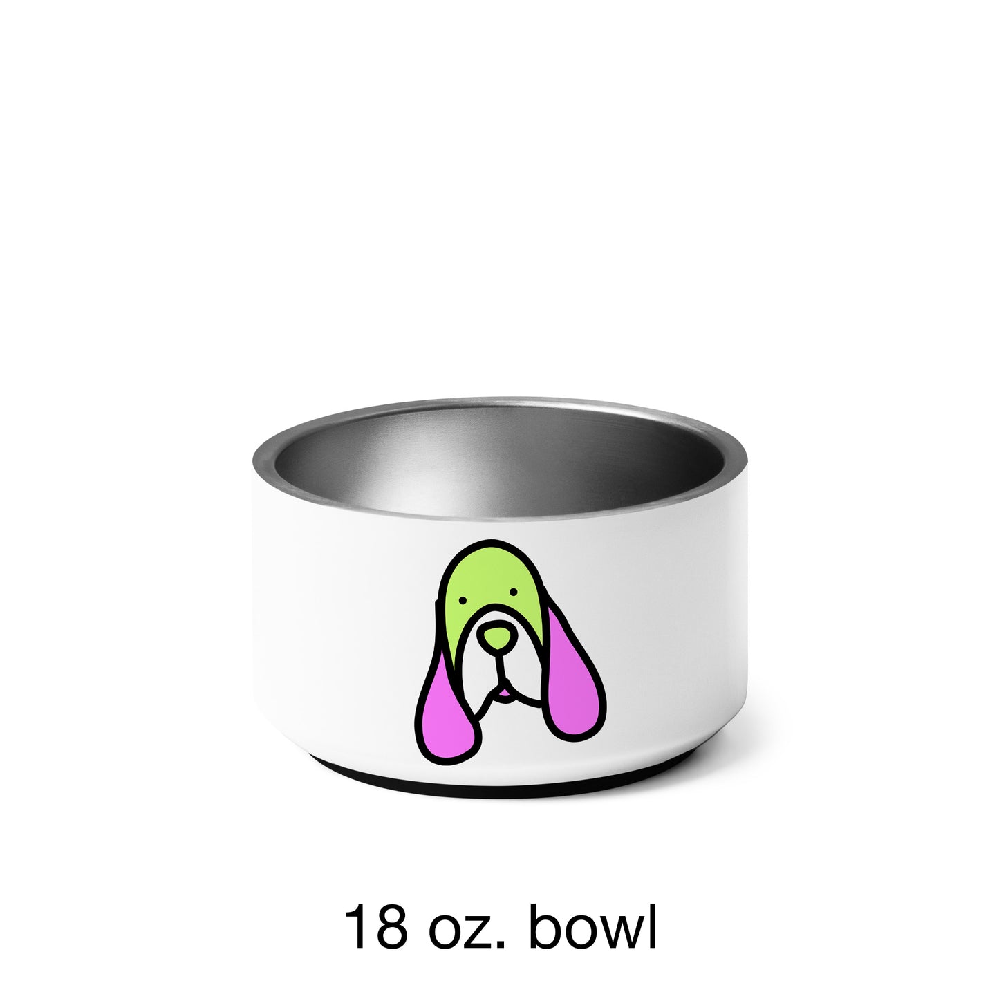 Pop-Art Hound, with Custom Name, Bowl