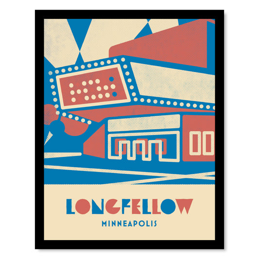 Longfellow, Minnesota, Minimalist Art Vintage Colors