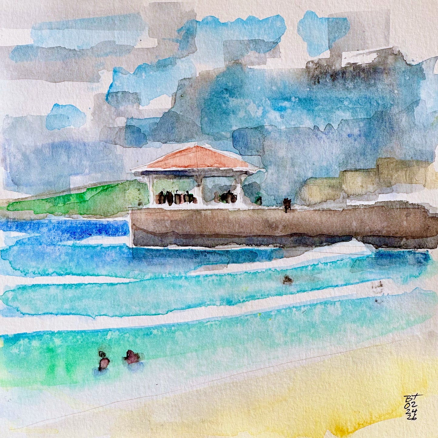 Kuhio Wall in Rain, 02.24.26