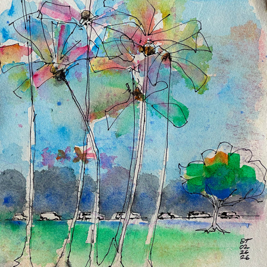 Palms with Kapiolani Park Backdrop, 02.26.26