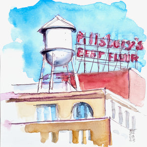 Pillsbury Water Tower and Sign, 05.08.23