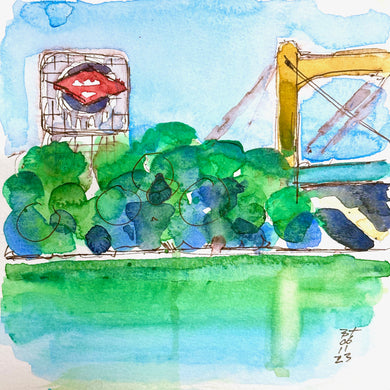 Grain Belt and Hennepin Ave Bridge (6x6), 06.11.23