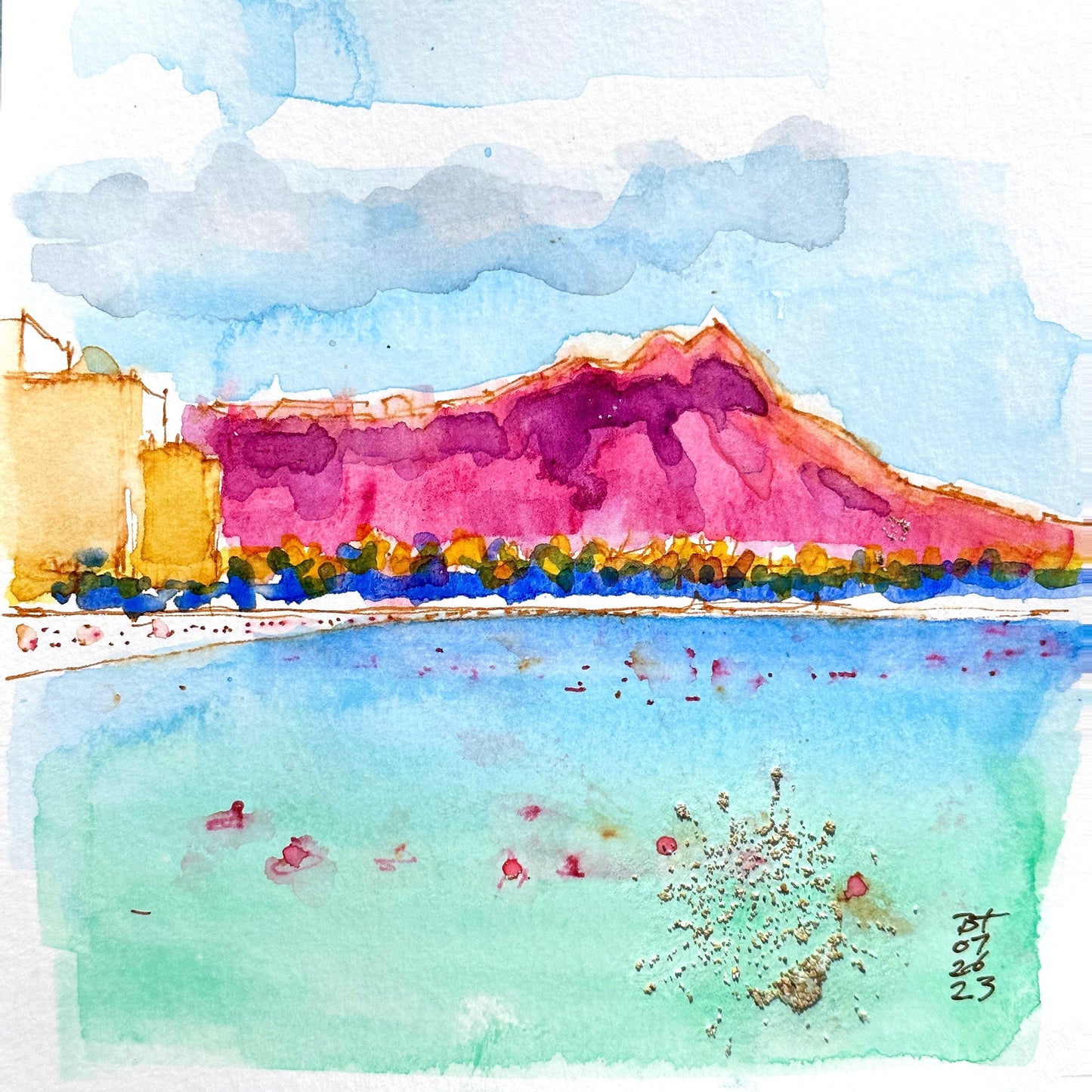 Diamond Head in Pink, 07.26.23