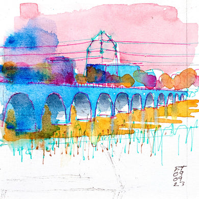 Stone Arch Bridge in Blue, 09.09.23