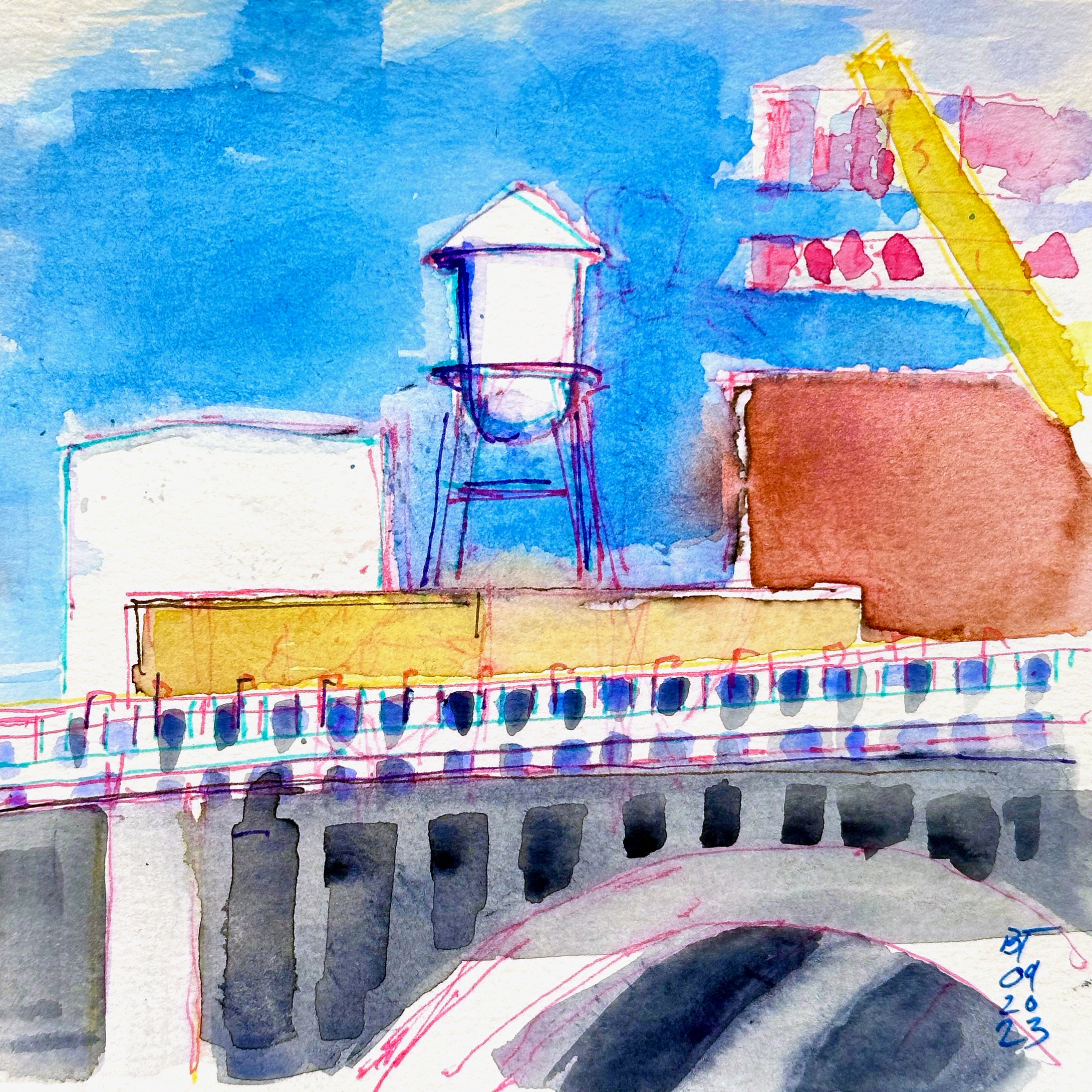 Third Avenue Bridge and Pillsbury Water Tower, 09.20.23