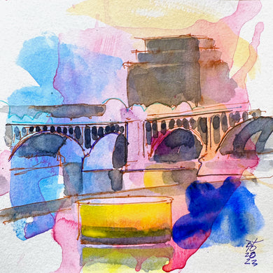 Third Avenue Bridge in Color Wash, 10.20.23