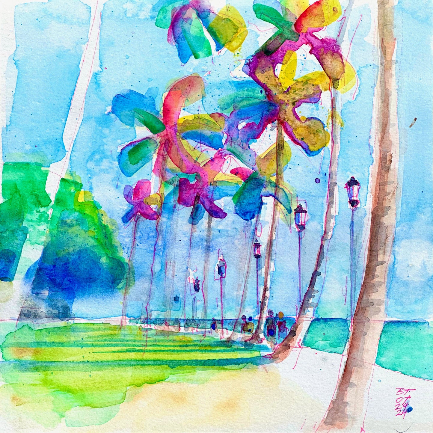 Queen's beach walk, Waikiki, 07.24.24